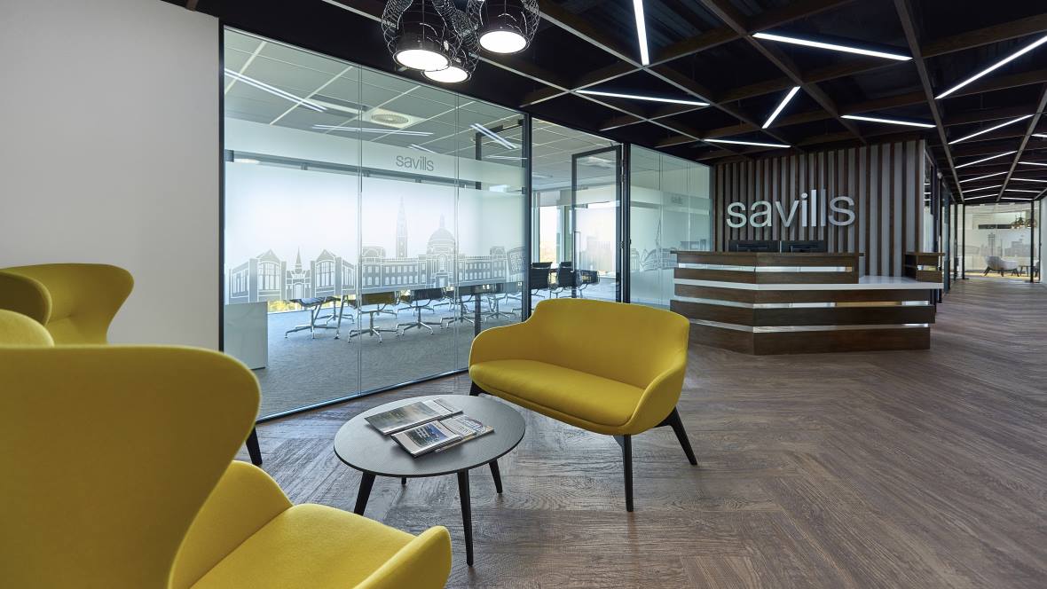 Forbo flooring used in Savills office fit-out