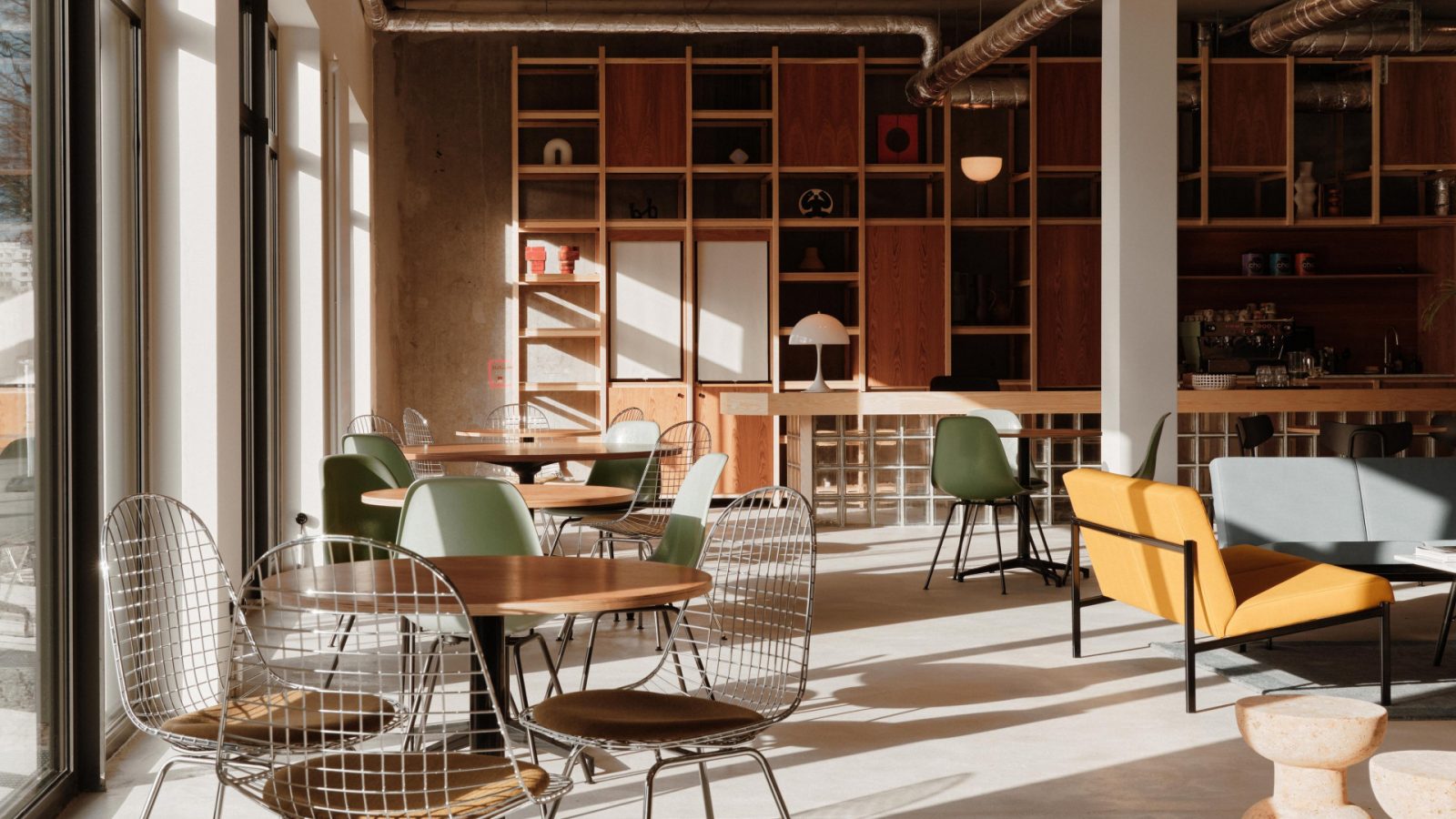 Co-working lobby at Denizen House with interiors designed by Modiste Studio