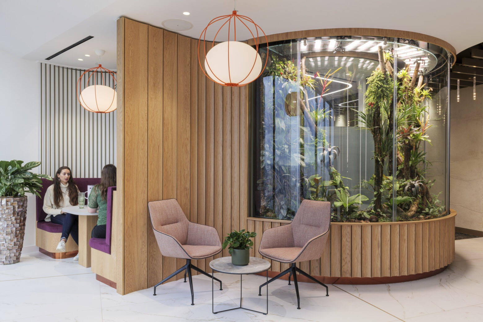 Align London Global Insurance Firm Workplace - Indoor Terrarium and Reception