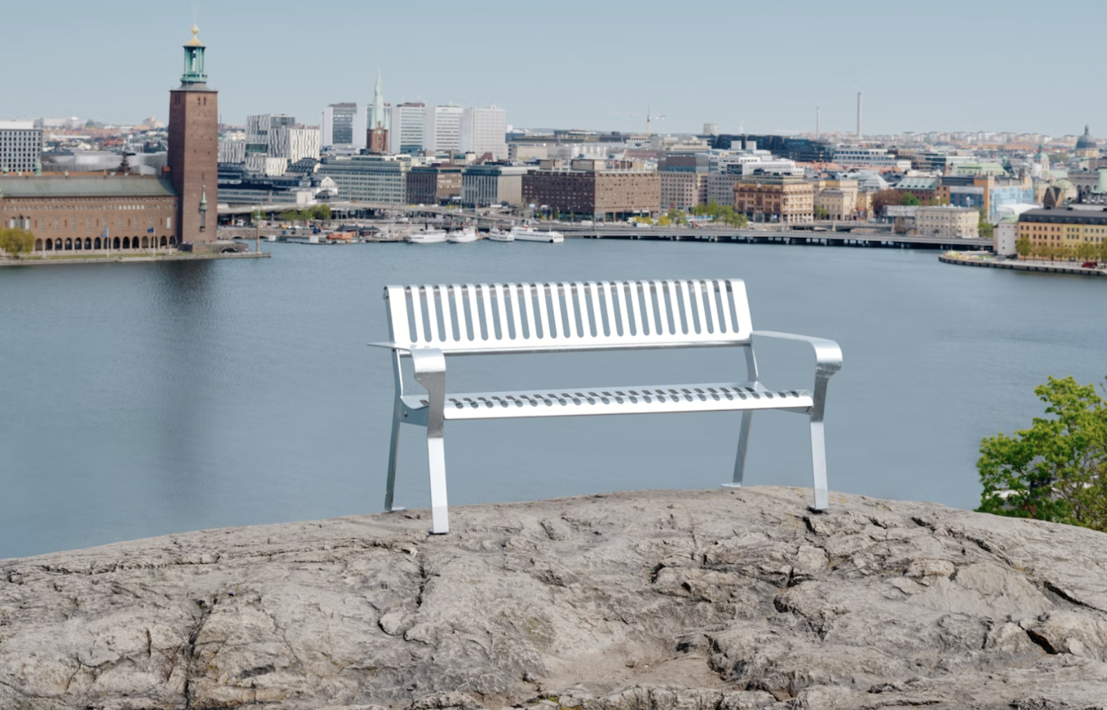 stockholm design week 2024 vestre tellus bench outdoor seating